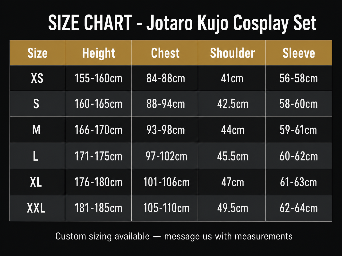 Jotaro Kujo Stardust Crusaders Cosplay Set | JoJo Part 3 (No Wig)