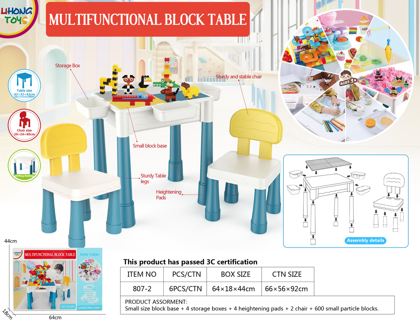 Multifunctional Block Table