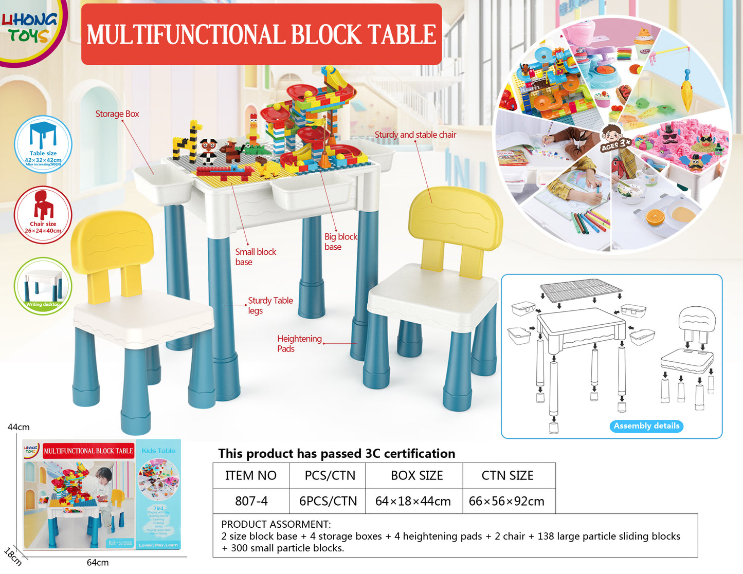 Multifunctional Block Table