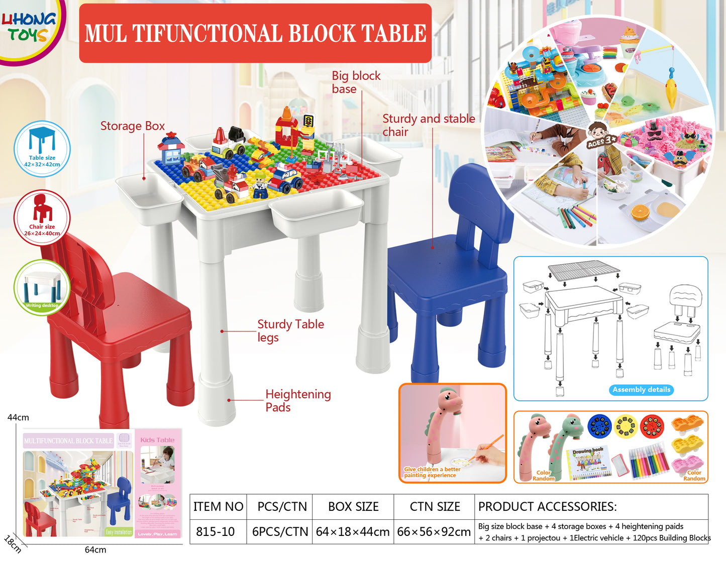 Multifunctional Block Table