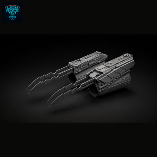 Predator Motorized Retractable Wrist Blade Gauntlet — Electric Extending Claw Cosplay Prop