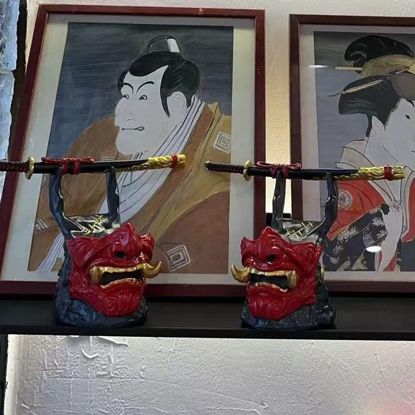 Samurai Oni Mask Controller Stand
