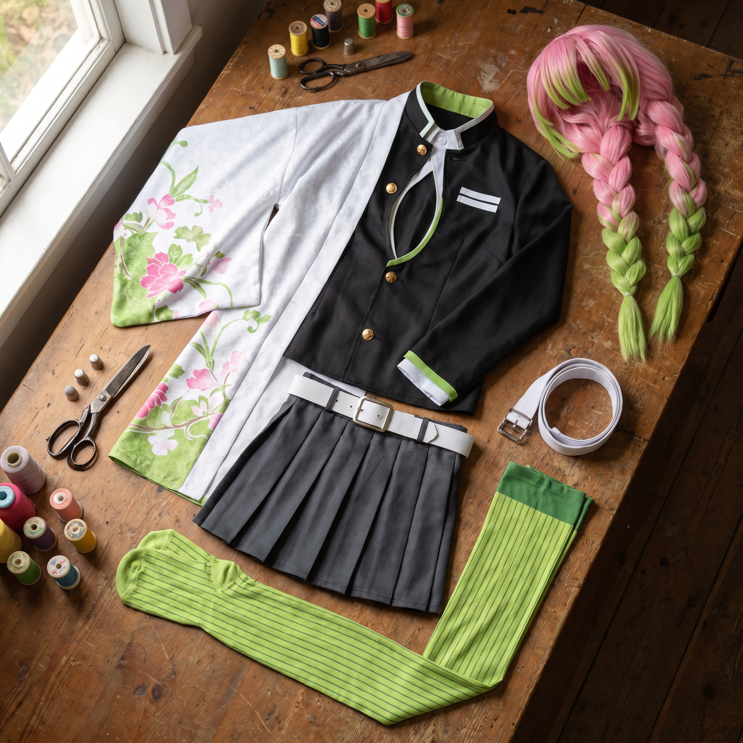 kanroji-mitsuri cosplay costume - demon-slayer