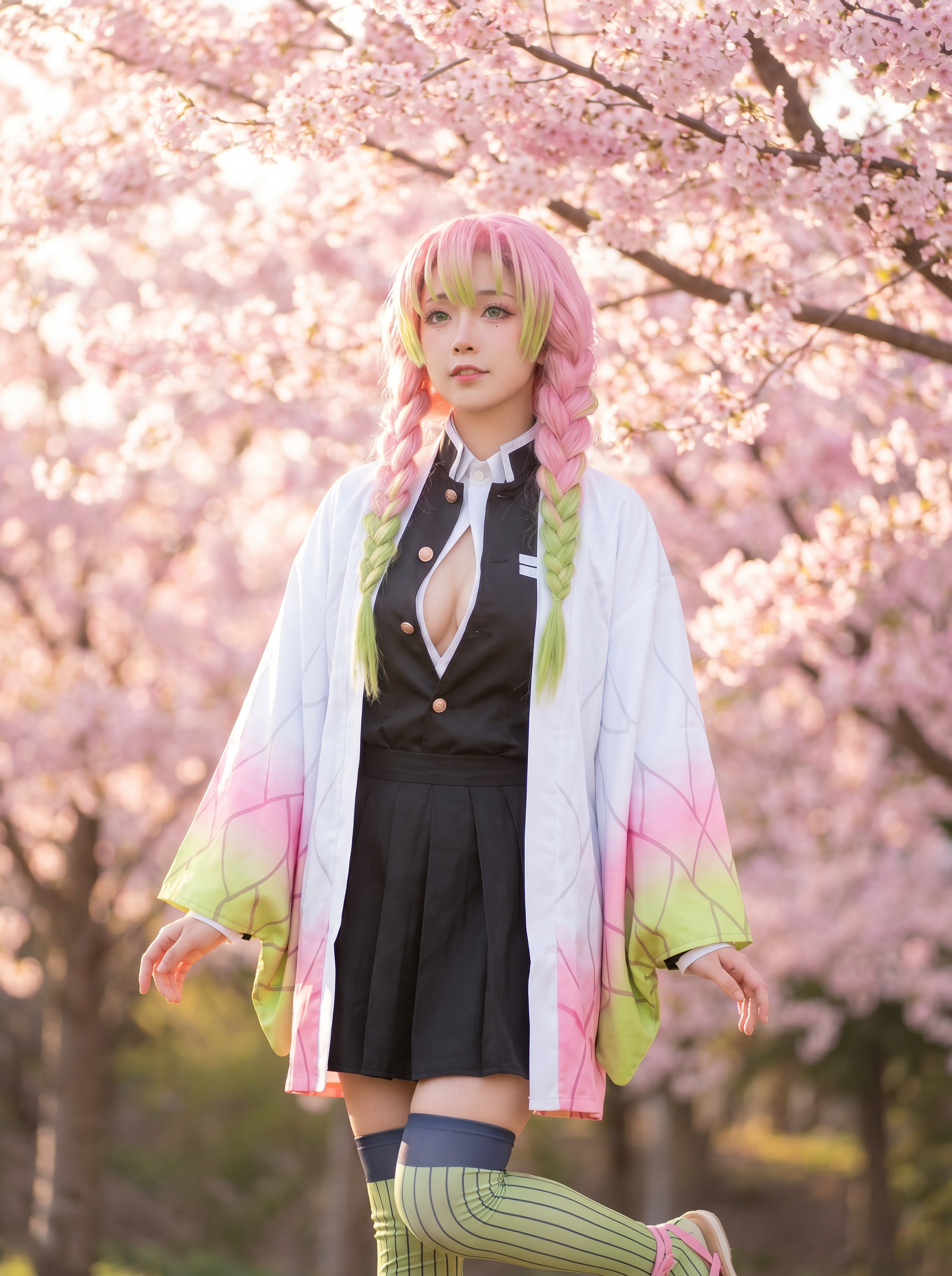kanroji-mitsuri cosplay costume - demon-slayer