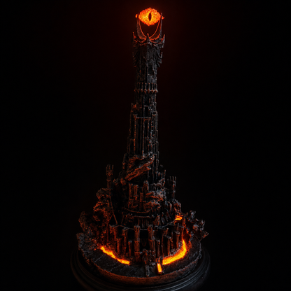 Eye of Sauron LED Dark Tower Statue | Lord of the Rings Diorama