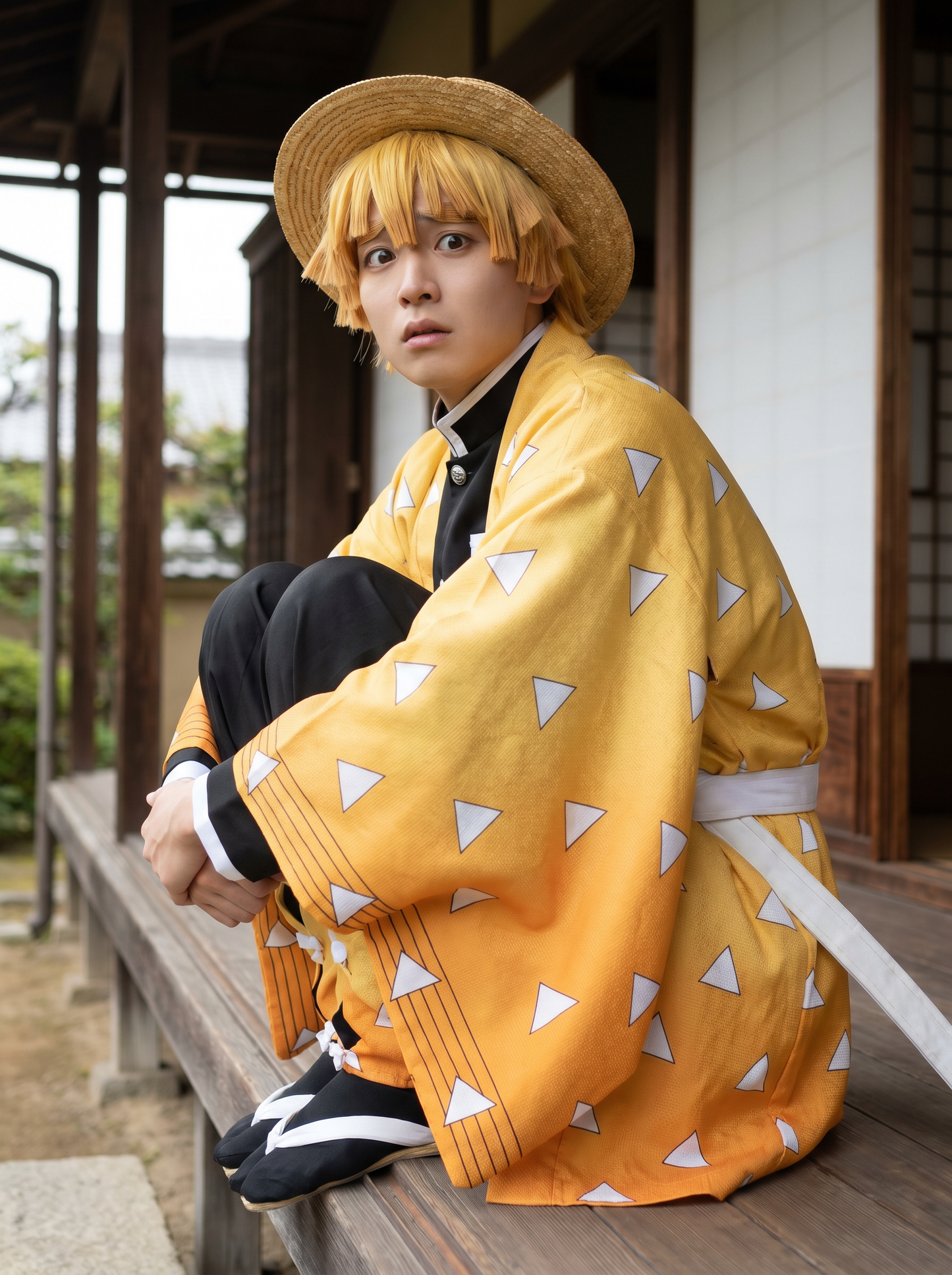 agatsuma-zenitsu cosplay costume - demon-slayer