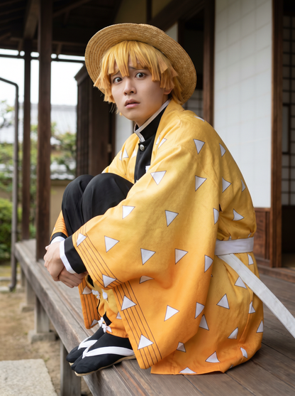 agatsuma-zenitsu cosplay costume - demon-slayer