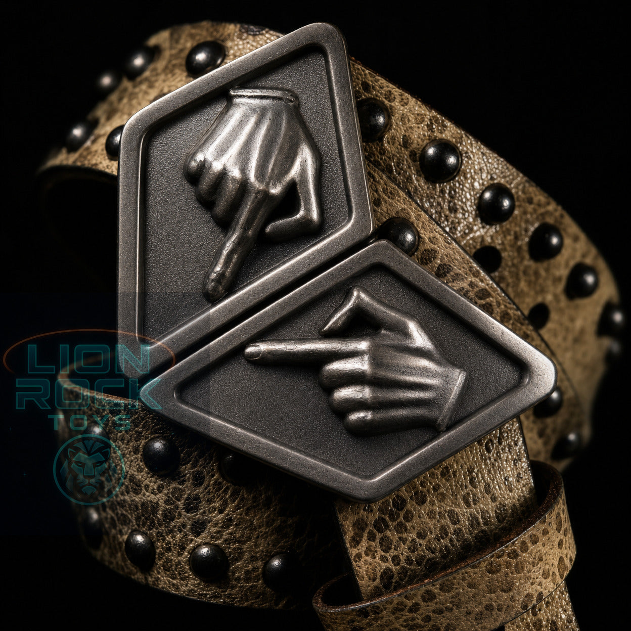 Gyro Zeppeli White & Green Leather Belt | Steel Ball Run Cosplay
