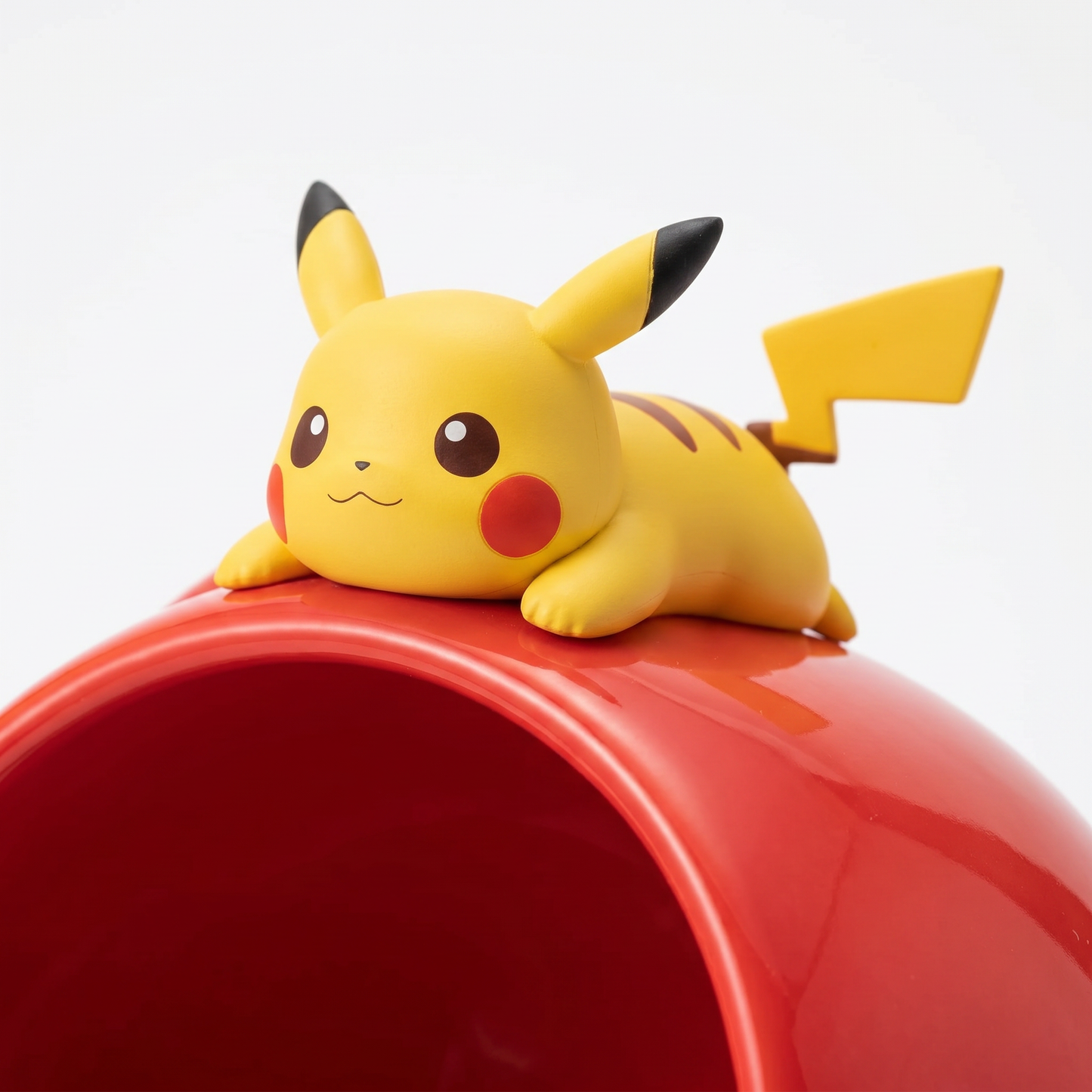 Pikachu Pokeball Desk Organizer | Pokemon Storage Tray with Figure