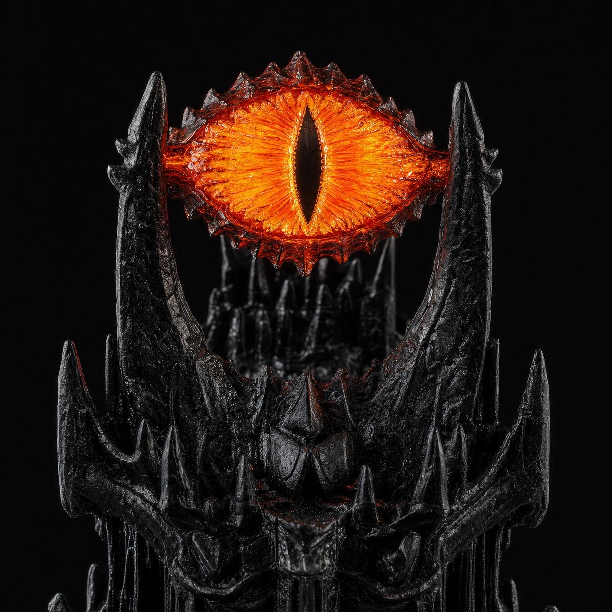 Eye of Sauron LED Dark Tower Statue | Lord of the Rings Diorama