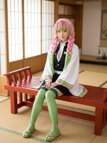 kanroji-mitsuri cosplay costume - demon-slayer