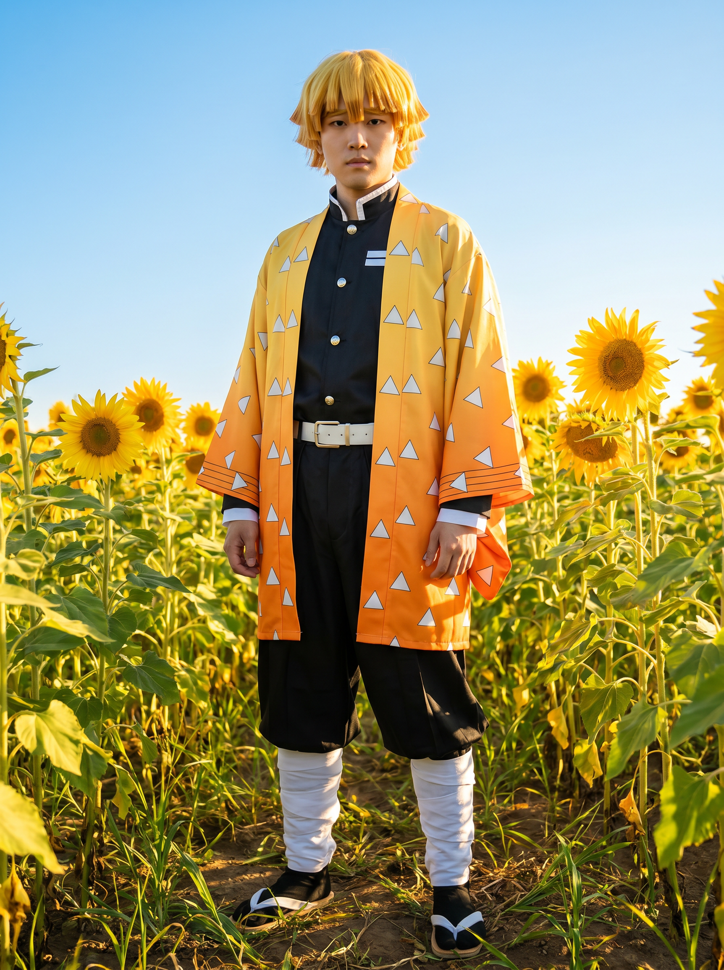 agatsuma-zenitsu cosplay costume - demon-slayer