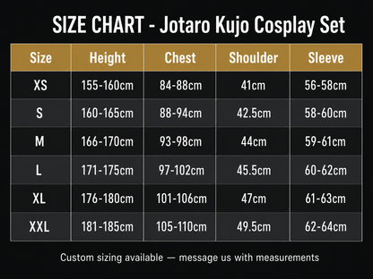Jotaro Kujo Stardust Crusaders Cosplay Set | JoJo Part 3 (No Wig)