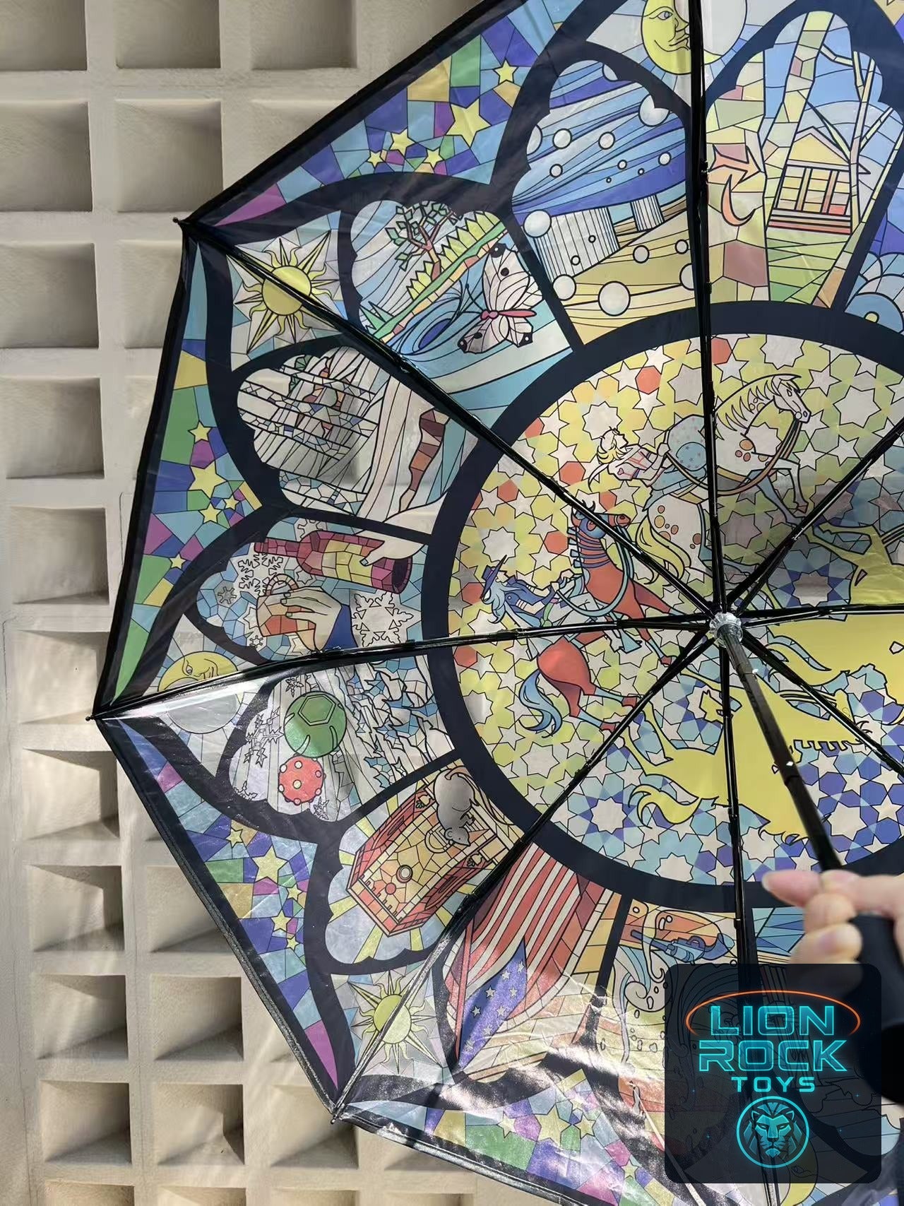JoJo Steel Ball Run stained glass umbrella