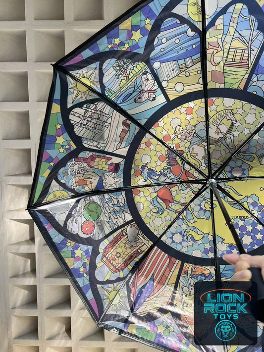 JoJo Steel Ball Run stained glass umbrella