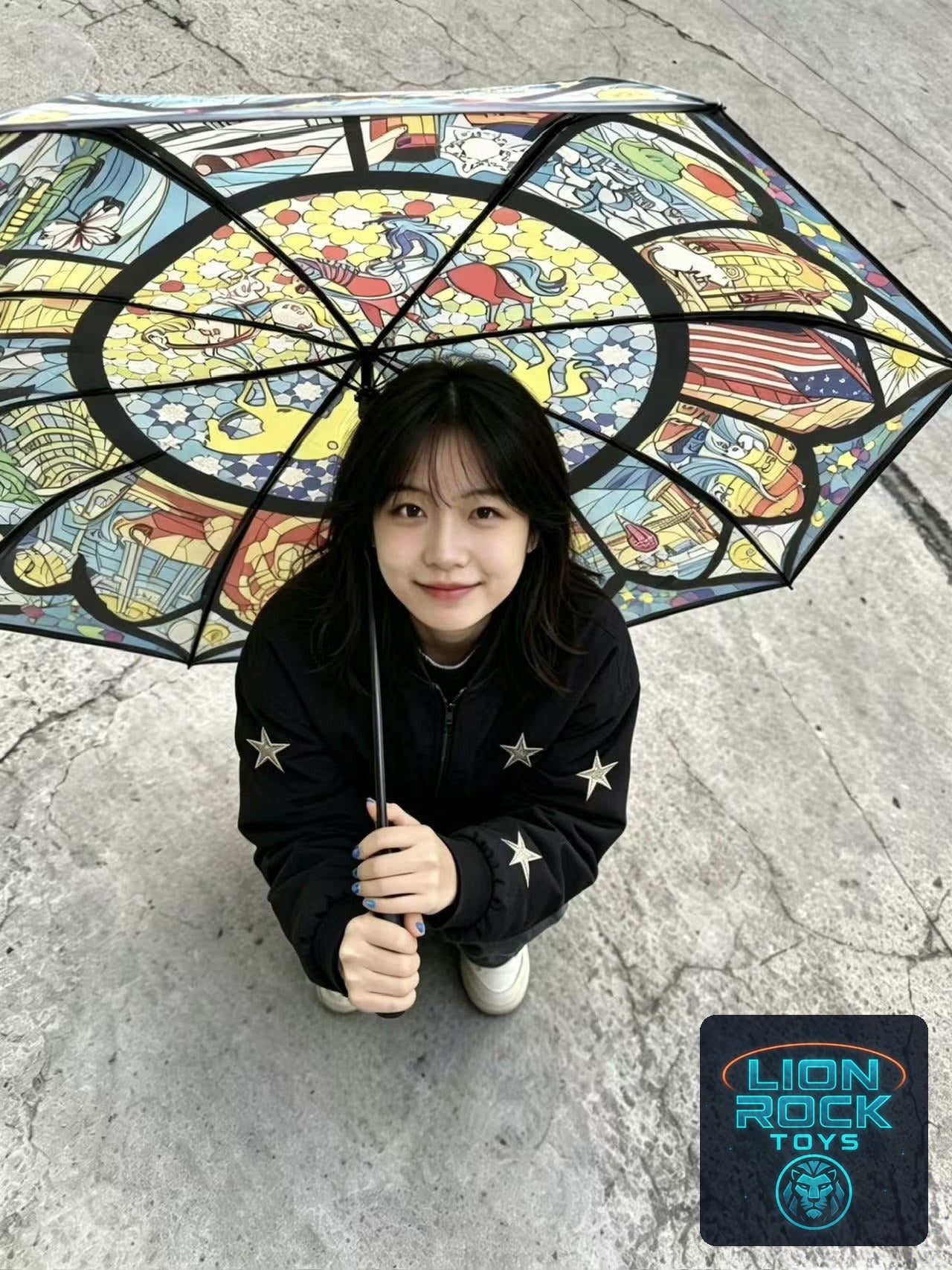 JoJo Steel Ball Run stained glass umbrella