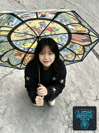 JoJo Steel Ball Run stained glass umbrella