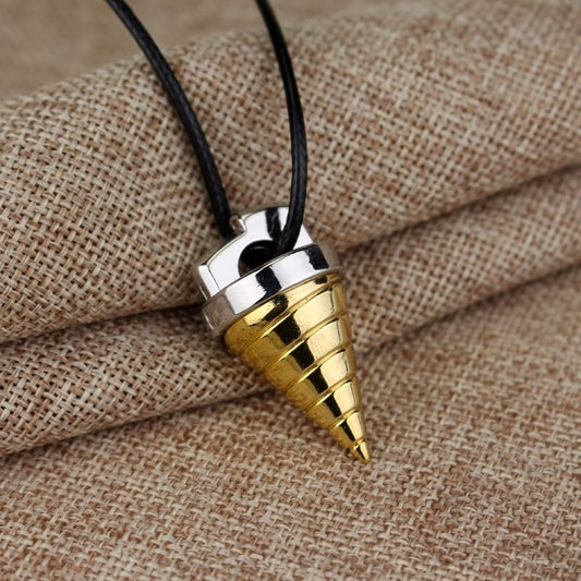 Gurren Lagann Core Drill Necklace / Keychain | Golden Spiral Prop