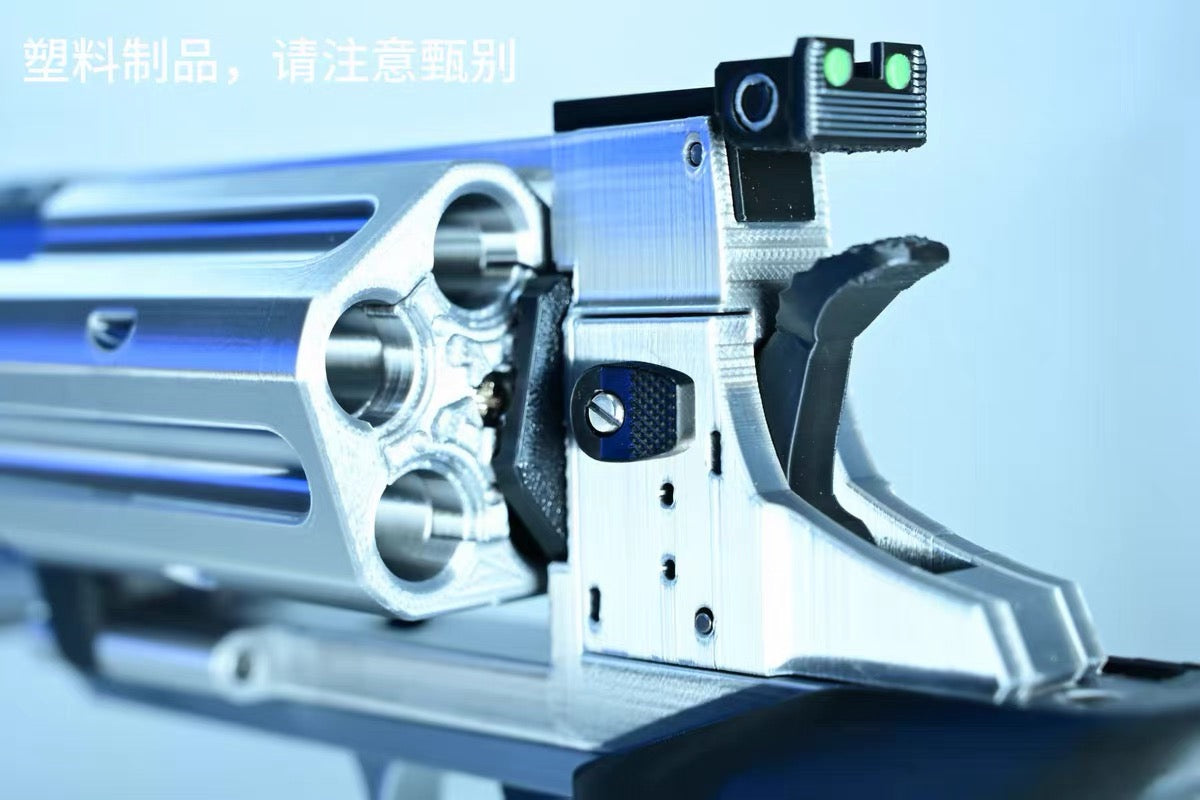 1:1 High-Caliber Revolver Prop | Rotating Cylinder Cosplay Replica