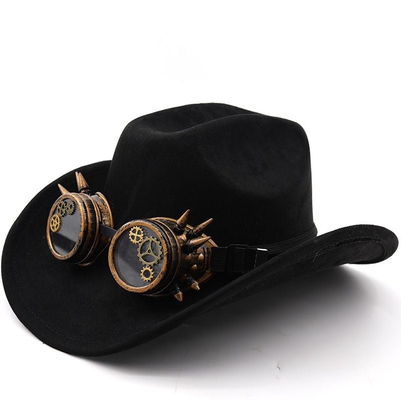 One Piece Fire Fist Ace Cowboy Hat with Goggles | Cosplay Prop