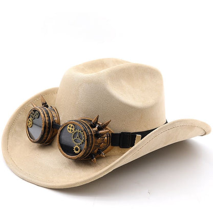 One Piece Fire Fist Ace Cowboy Hat with Goggles | Cosplay Prop