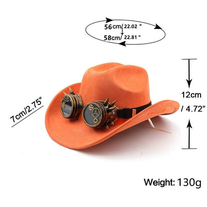 One Piece Fire Fist Ace Cowboy Hat with Goggles | Cosplay Prop