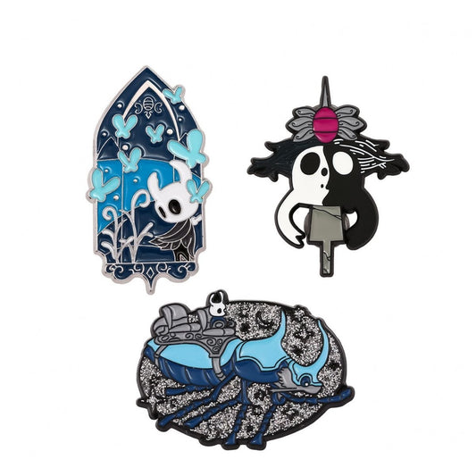 Hollow Knight 10-Character Enamel Pin Set | Hallownest Collection