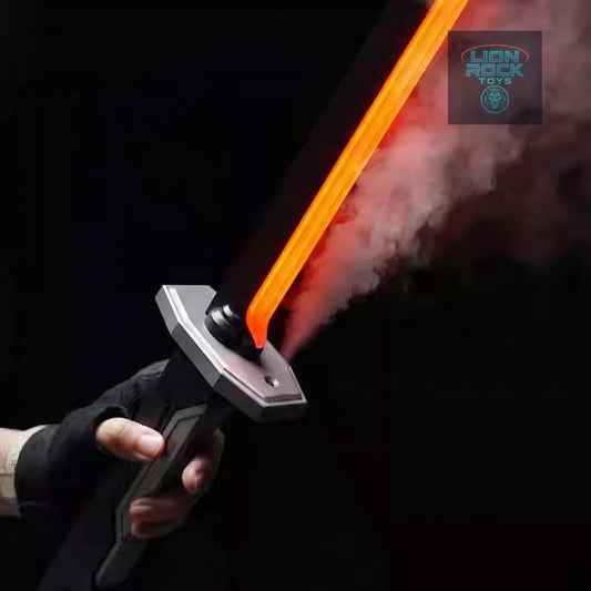 LED Light Up Cosplay Saber – Steam & Spark FX Sword Prop | Anime Ninja Katana Gift for Him | Halloween