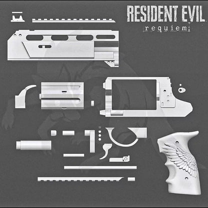1:1 High-Caliber Revolver Prop | Rotating Cylinder Cosplay Replica