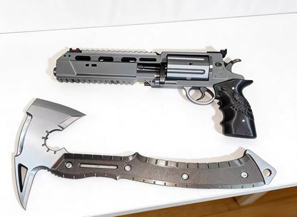 1:1 High-Caliber Revolver Prop | Rotating Cylinder Cosplay Replica