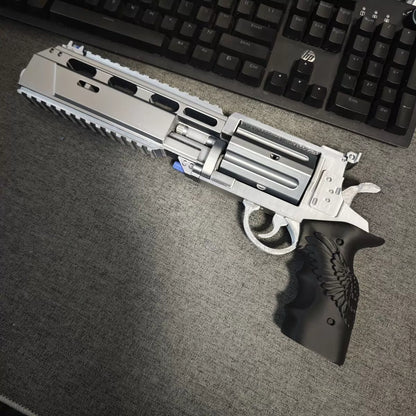 1:1 High-Caliber Revolver Prop | Rotating Cylinder Cosplay Replica