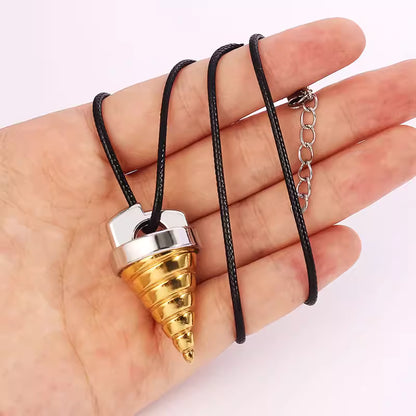 Gurren Lagann Core Drill Necklace / Keychain | Golden Spiral Prop