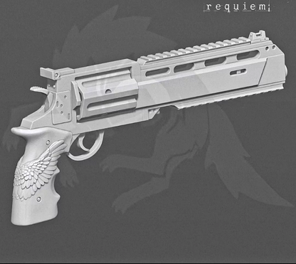 1:1 High-Caliber Revolver Prop | Rotating Cylinder Cosplay Replica