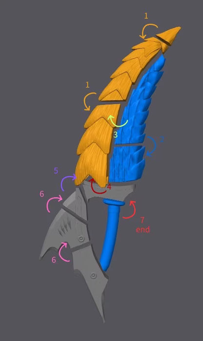 Thunder Wolf Wyvern Dual Blades