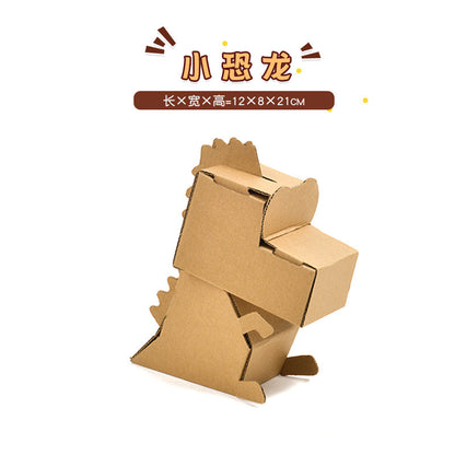 Cardboard Toy Children's Handicraft Creative Cardboard Box Small Car Tank Making Materials Kindergarten Homework Private Domain Group Buying
