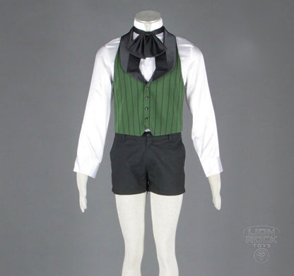 Vest, shirt and shorts