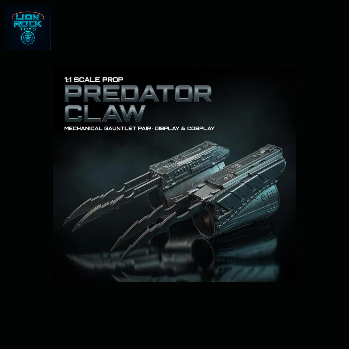 Predator Motorized Retractable Wrist Blade Gauntlet — Electric Extending Claw Cosplay Prop