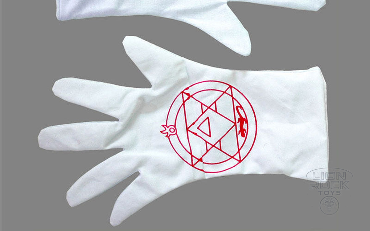 Flame alchemy glove with transmutation circle