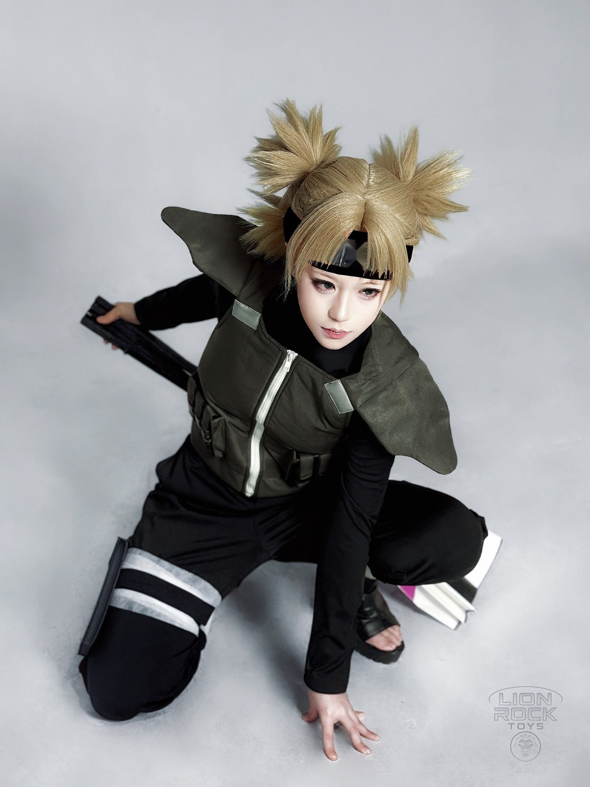 Green tactical vest kunoichi cosplay set - photo 5
