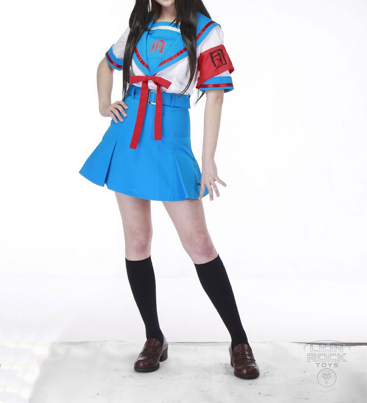 Sailor top and skirt - front, hands on hips