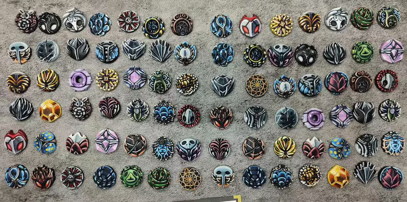 Hollow Knight Magnetic Charm Set - Game Accessories & Collectible Fan Gift