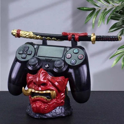 Samurai Oni Mask Controller Stand