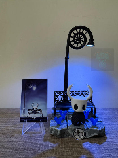 Hollow Knight Diorama | The Knight & Bench LED Lamp, Collector's Figurine