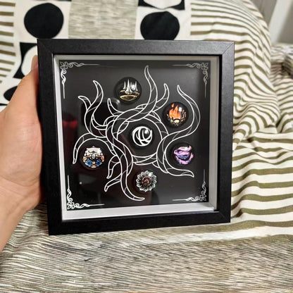 Silksong Enamel Pin Collection, Hollow Knight Magnetic Display Frame