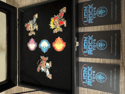 Street Fighter Enamel Pin Set | Ryu, Ken, Akuma Pixel Art Collector's Box