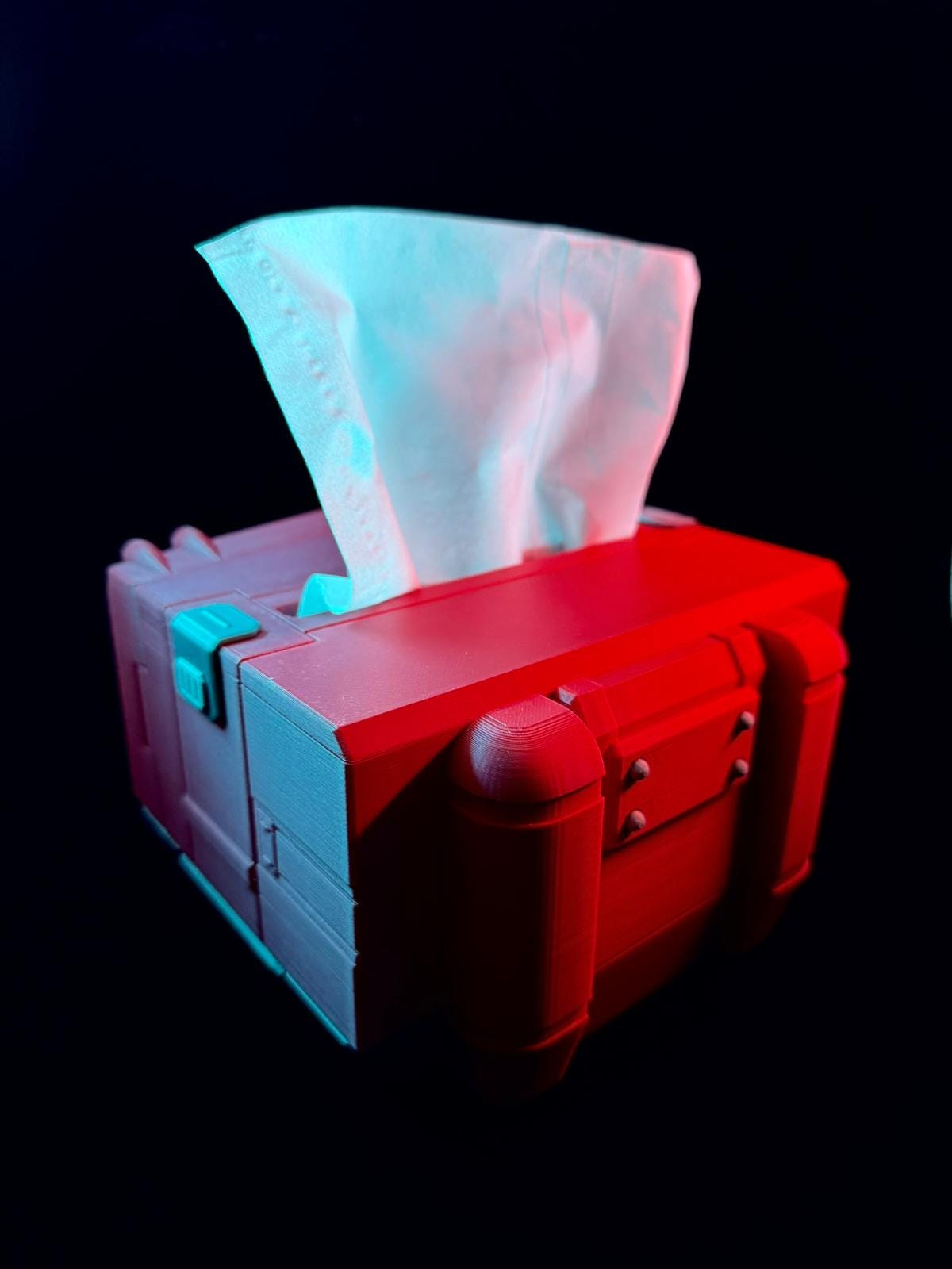 Optimus Prime Inspired Tissue Box, 3D Printed Robot Desk Organizer