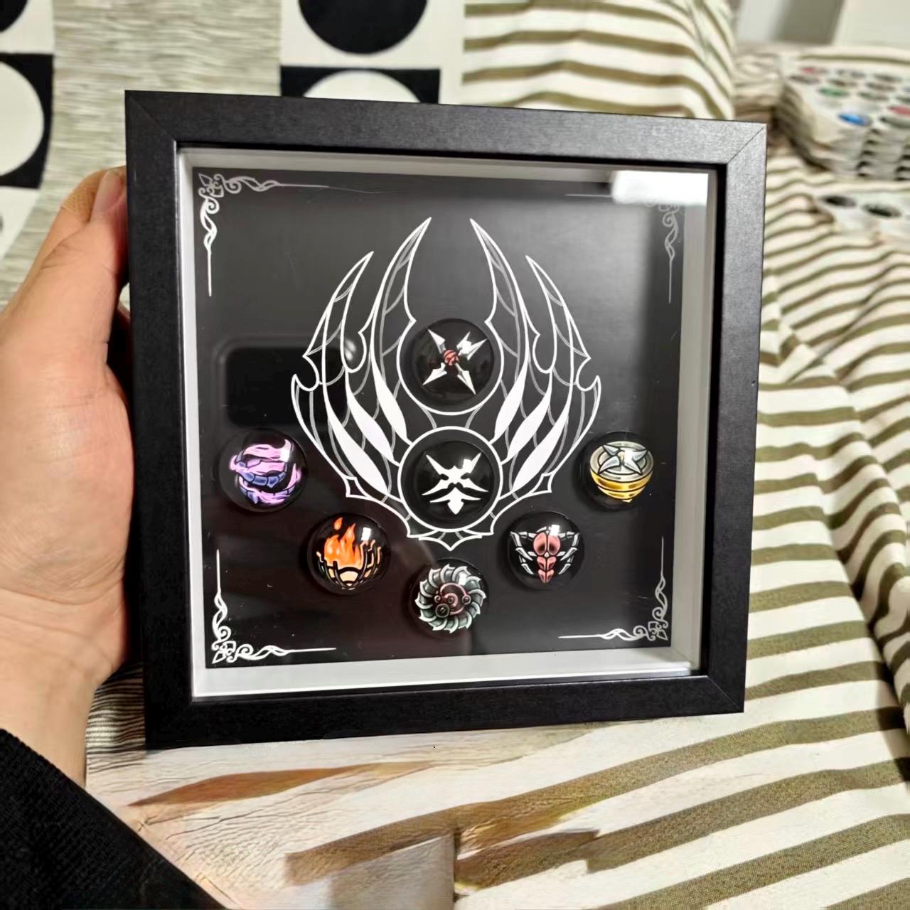 Silksong Enamel Pin Collection, Hollow Knight Magnetic Display Frame