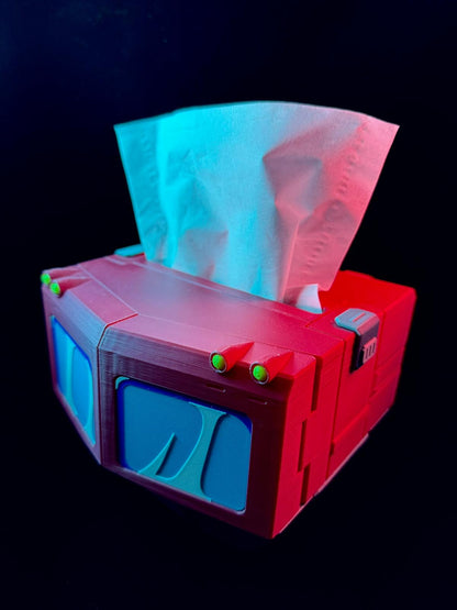 Optimus Prime Inspired Tissue Box, 3D Printed Robot Desk Organizer