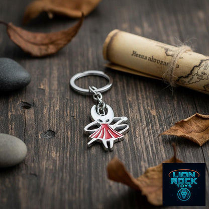 Hollow Knight Enamel Charms - Hallownest Keychain and Necklace Set | Indie Game Fan Gift for Her Silksong Gift