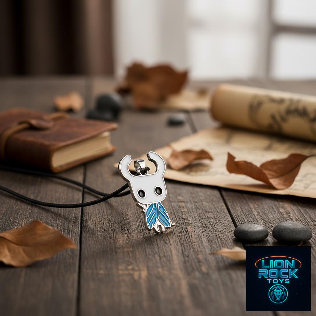 Hollow Knight Enamel Charms - Hallownest Keychain and Necklace Set | Indie Game Fan Gift for Her Silksong Gift
